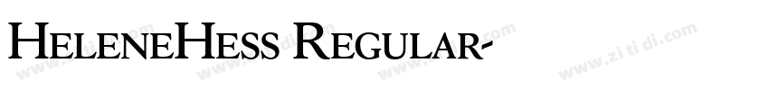 HeleneHess Regular字体转换